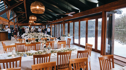 Wedding reception set up at RAC Karri Valley Resort