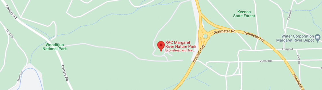 RAC Margaret River Nature Park location