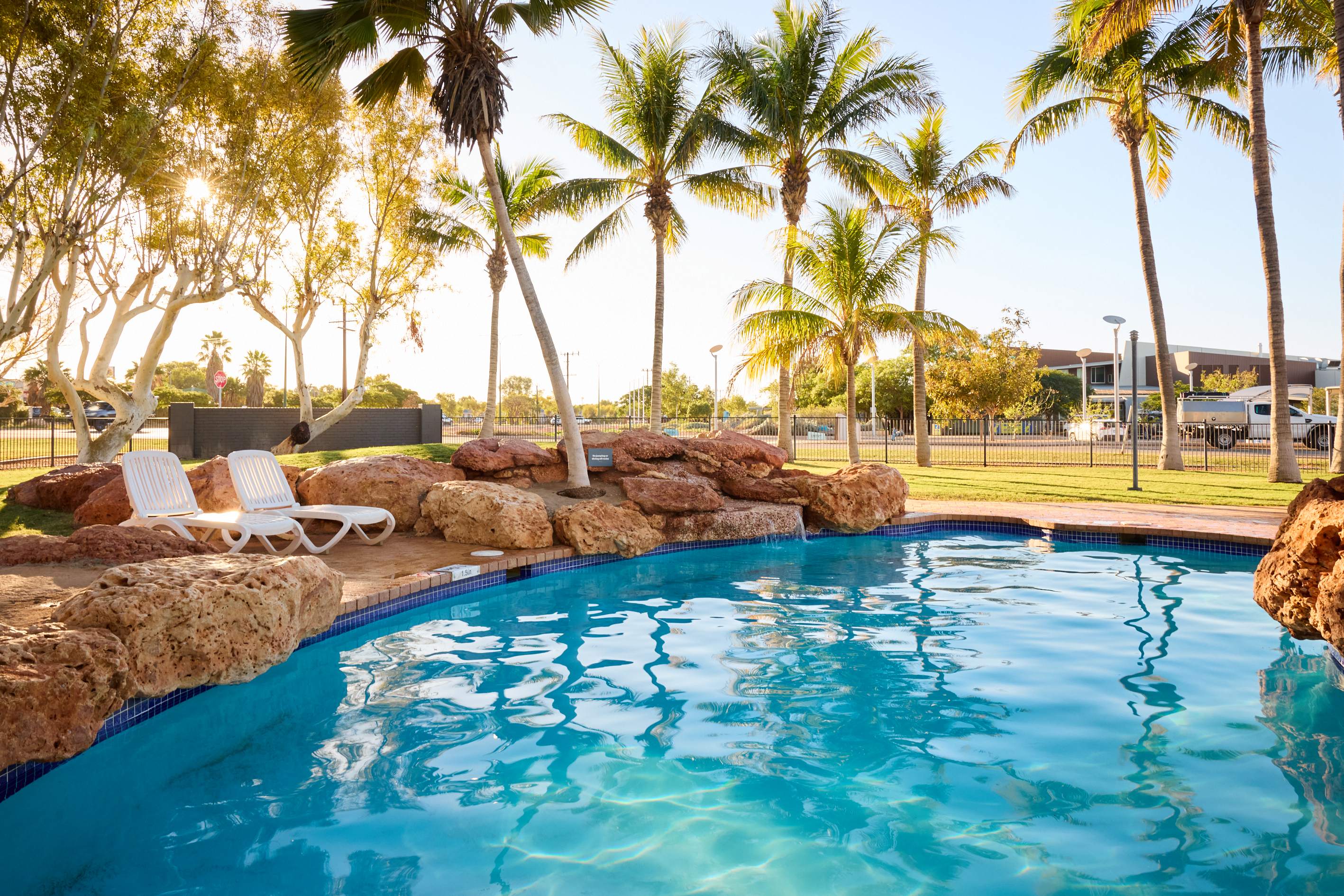 Drone image of RAC Exmouth Cape Holiday Park