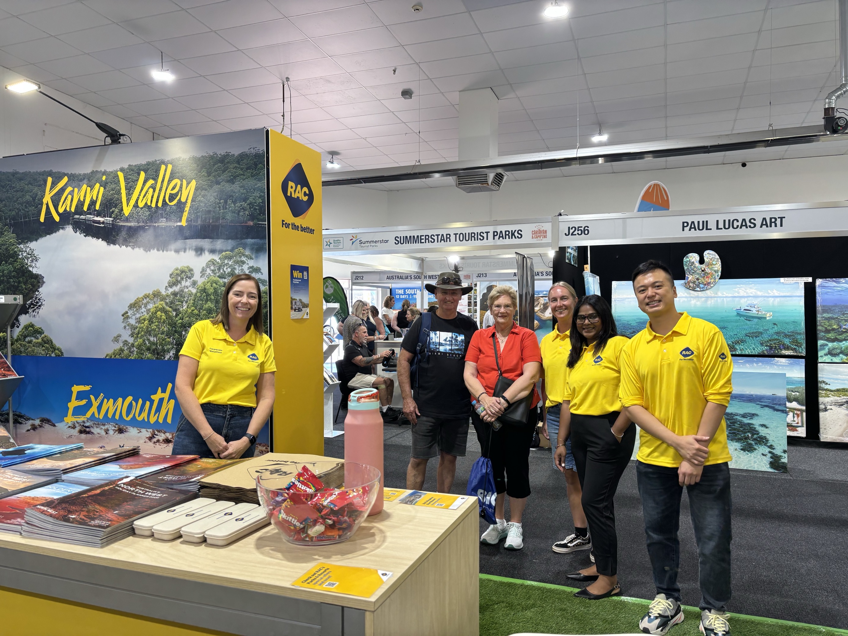 RAC's Parks and Resorts booth at Perth Caravan and Camping Show